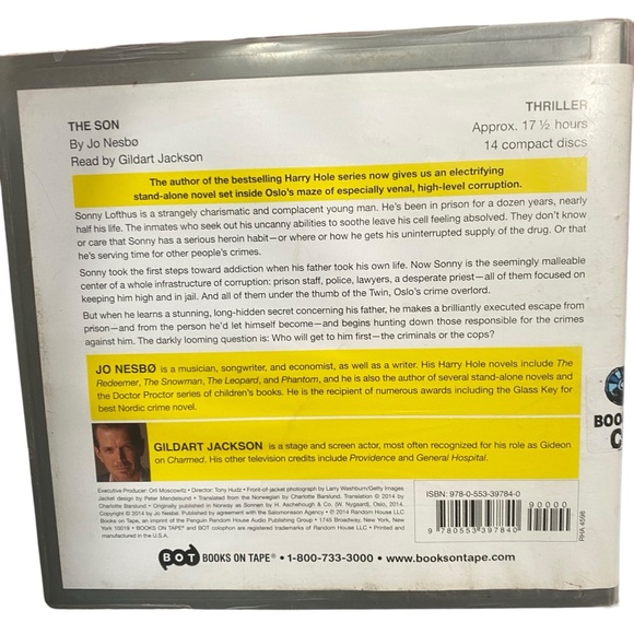 Lot of 4 Audio Books Fiction The Son Nesbo Break Down Paris Dirty Job Moore - Picture 11 of 16
